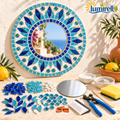 Blue Sunburst Mosaic Mirror Kit