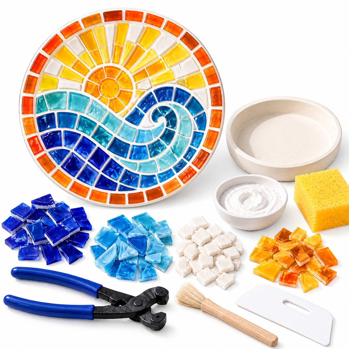 Sun & Sea Mosaic Trinket Dish Kit
