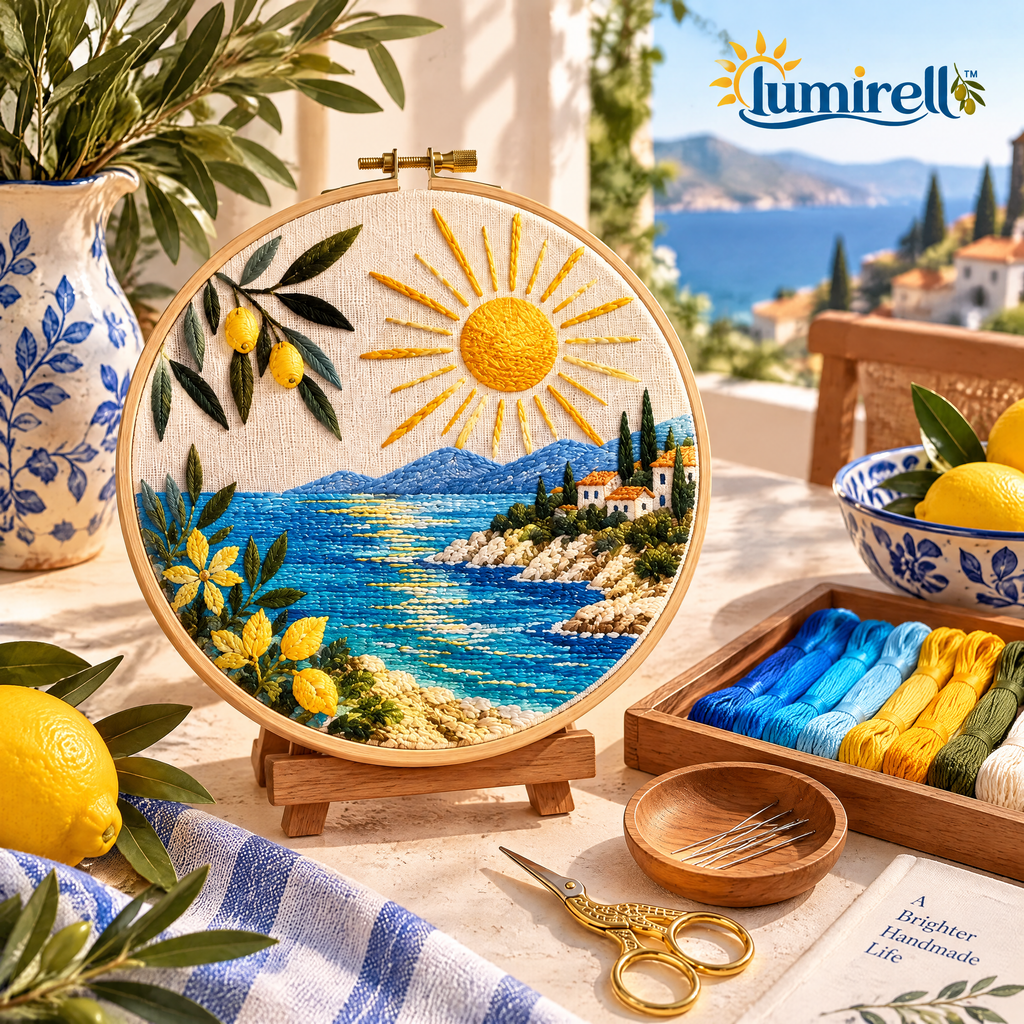 Sunlit Coast Embroidery Kit