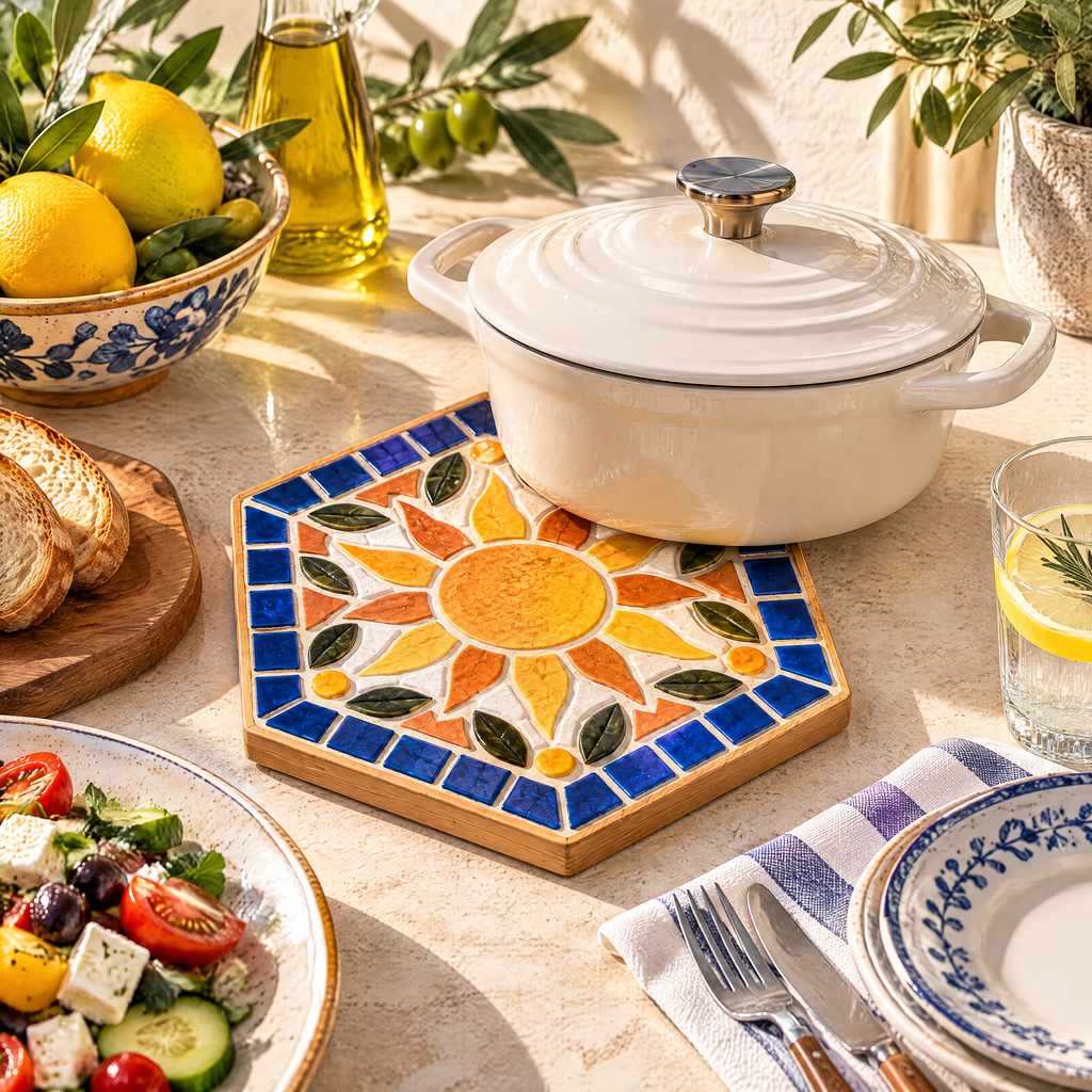 Sunburst Mosaic Trivet Kit