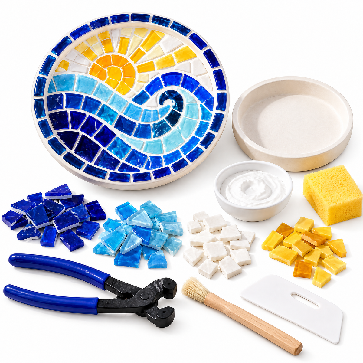 Sun & Sea Mosaic Trinket Dish Kit