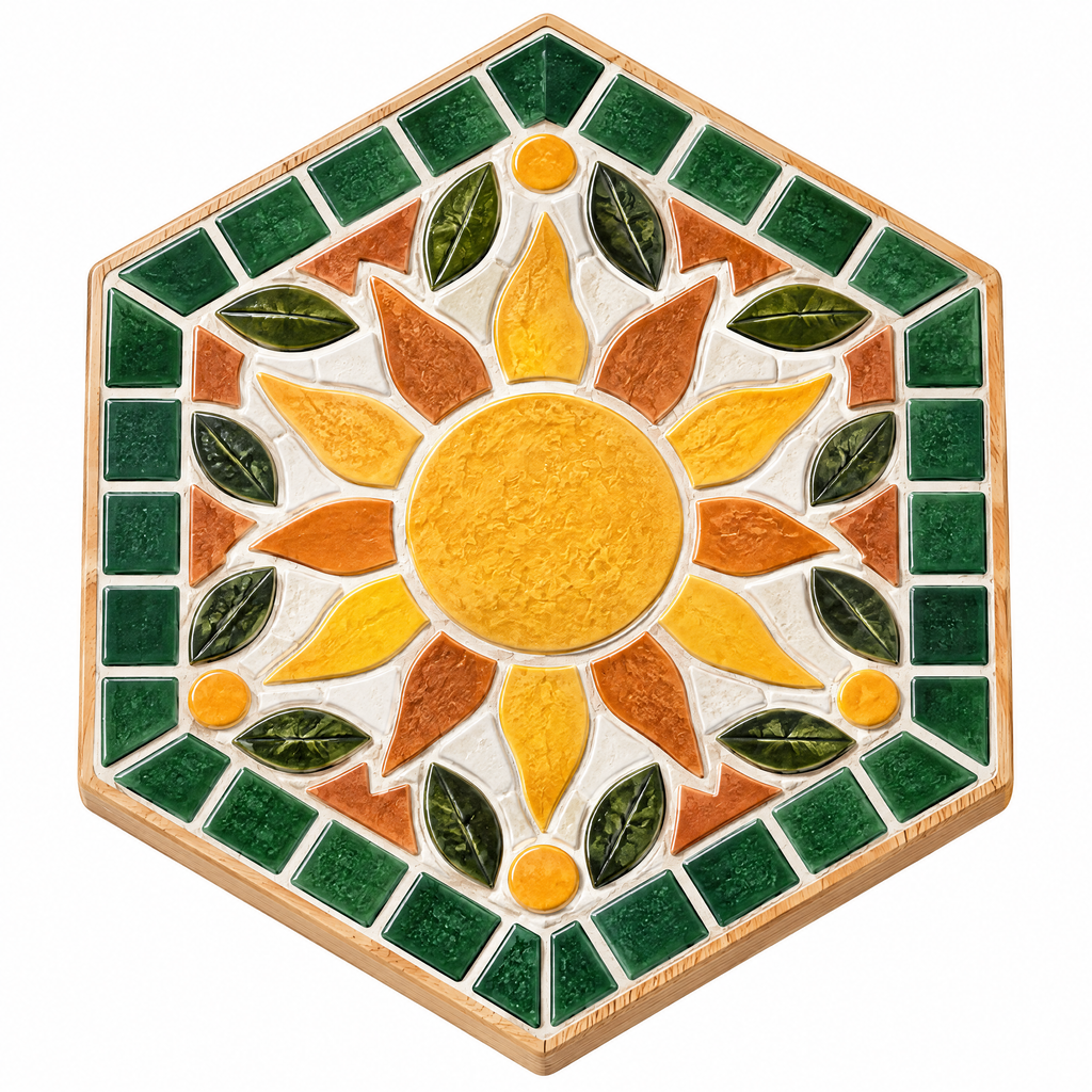 Sunburst Mosaic Trivet Kit
