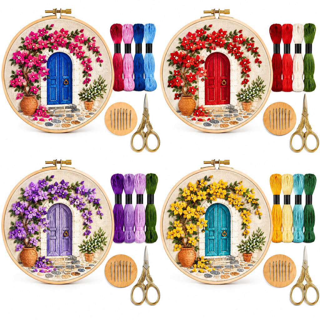 Bougainvillea Doorway Embroidery Kit