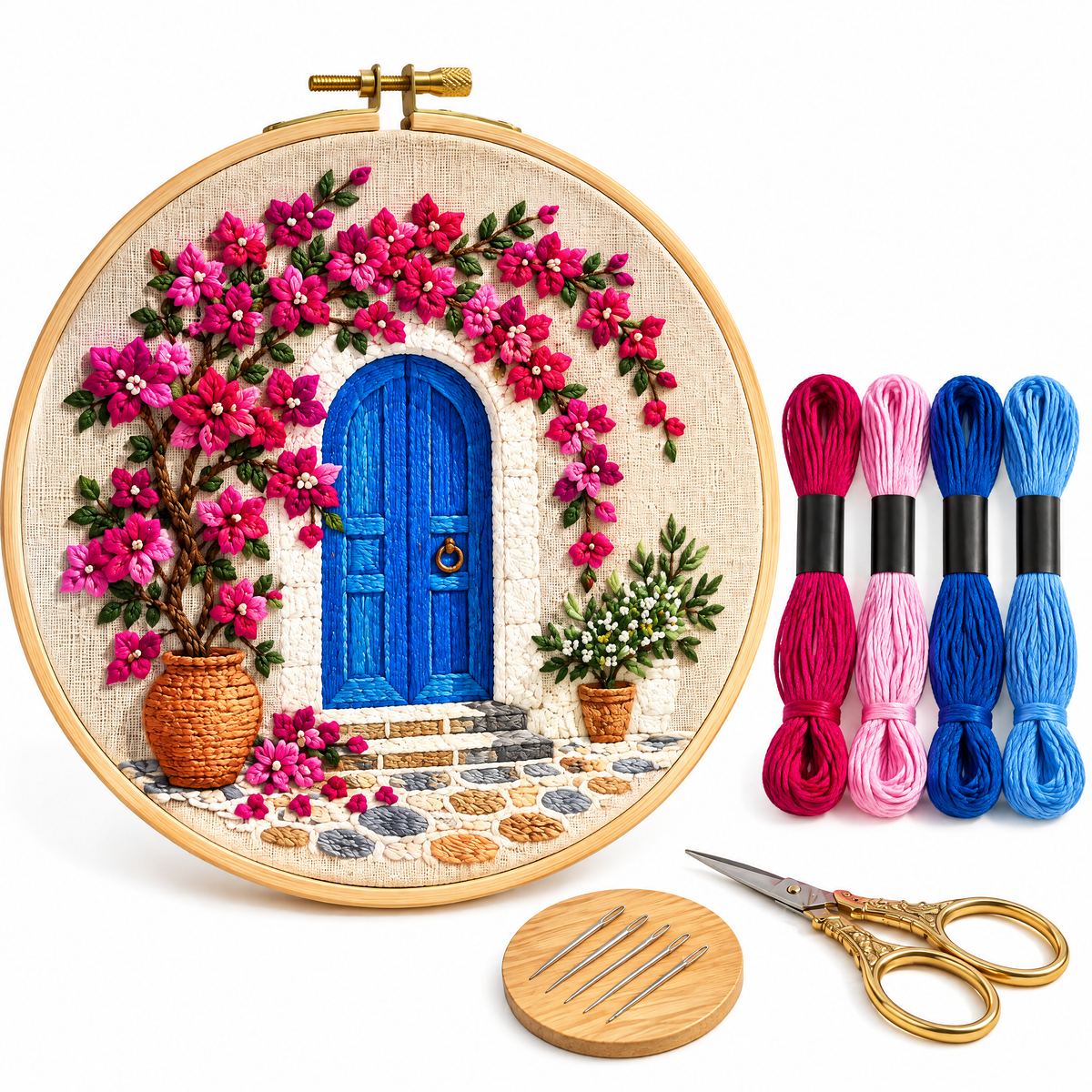 Bougainvillea Doorway Embroidery Kit