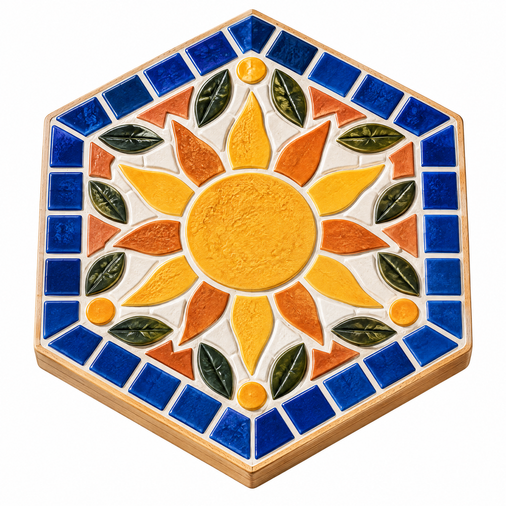 Sunburst Mosaic Trivet Kit