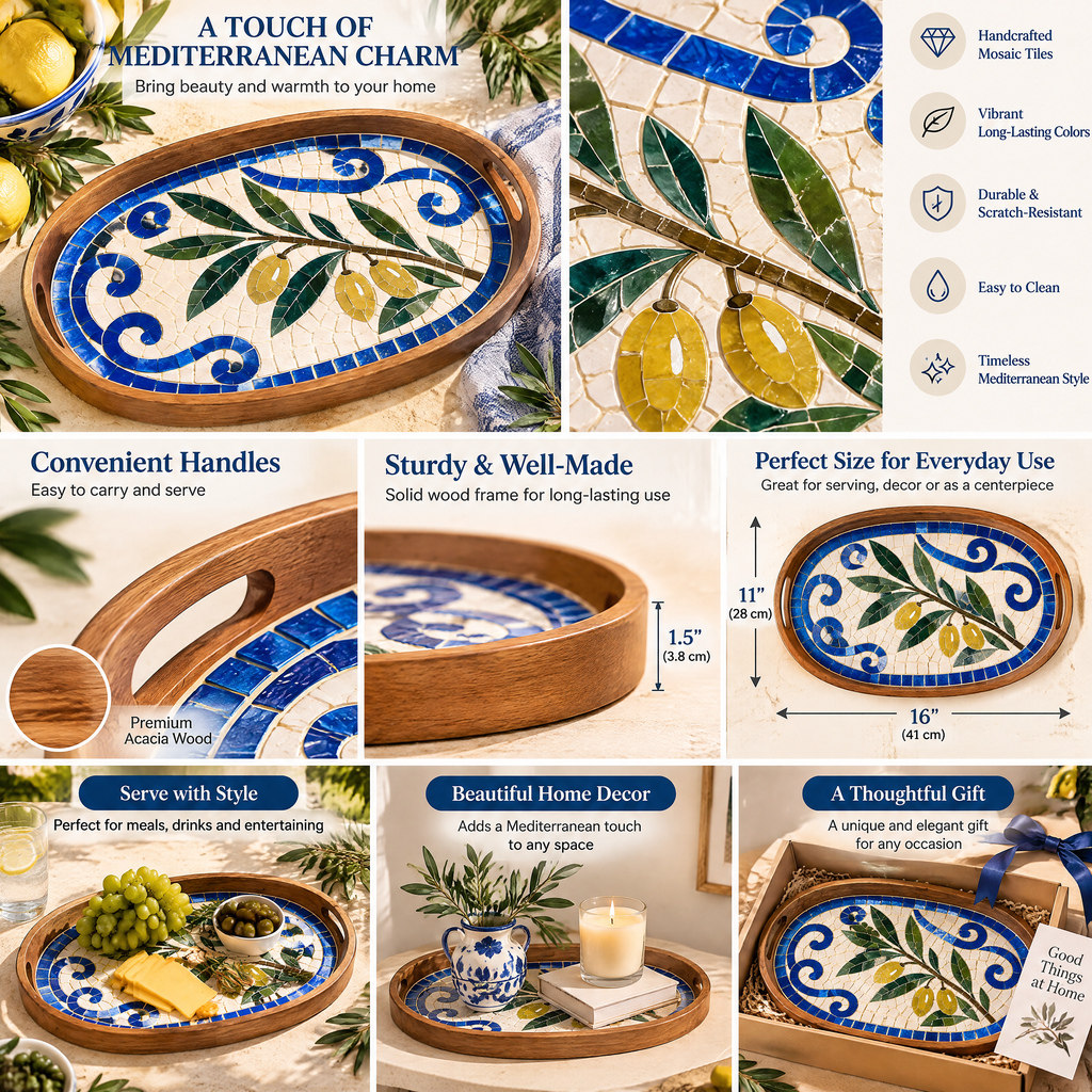 Olive Branch Mosaic Tray Kit